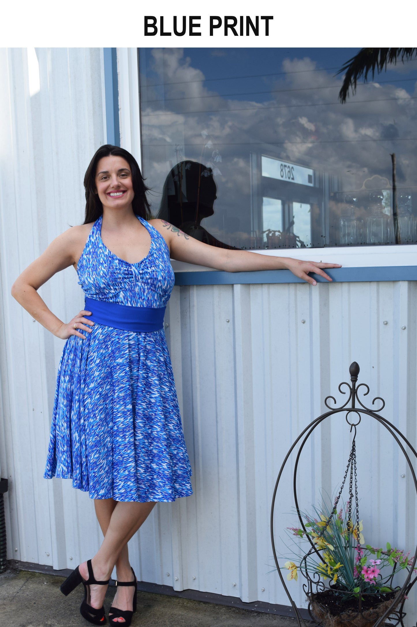 Retro Halter Dress