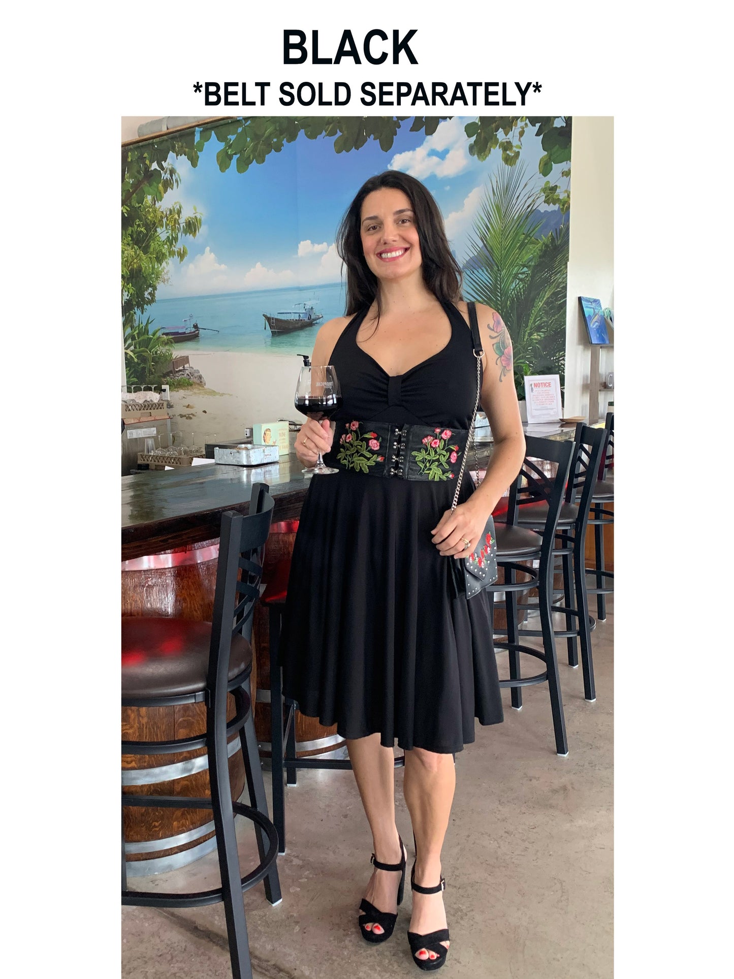 Retro Halter Dress
