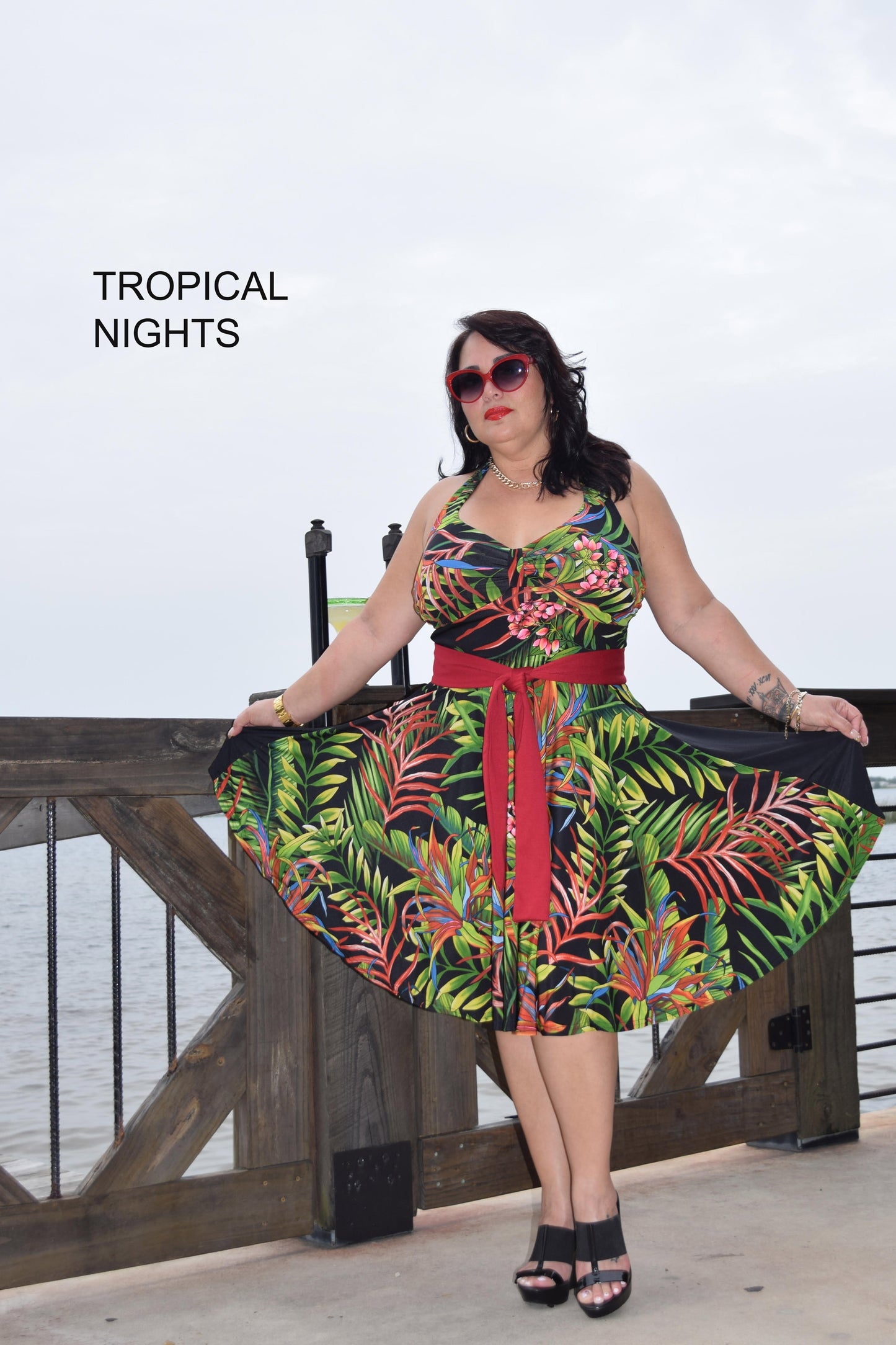 Retro Halter Dress