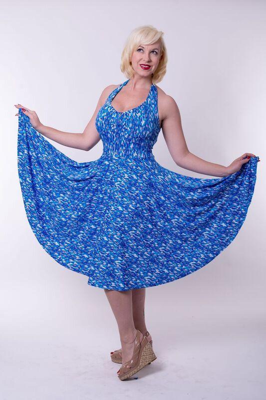 Retro Halter Dress